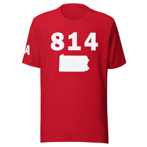 814 Area Code Unisex T Shirt