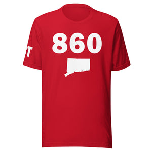 860 Area Code Unisex T Shirt