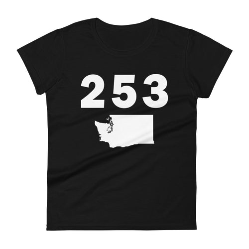 253 Area Code Women's Fashion Fit T Shirt