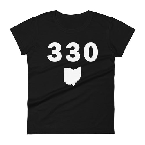 330 Area Code Women's Fashion Fit T Shirt