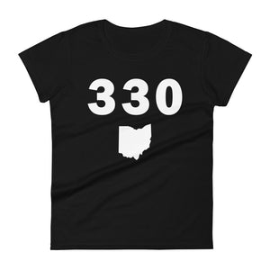 330 Area Code Women's Fashion Fit T Shirt