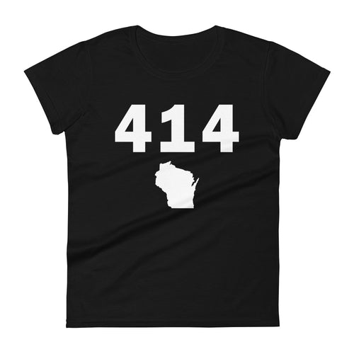 414 Area Code Women's Fashion Fit T Shirt