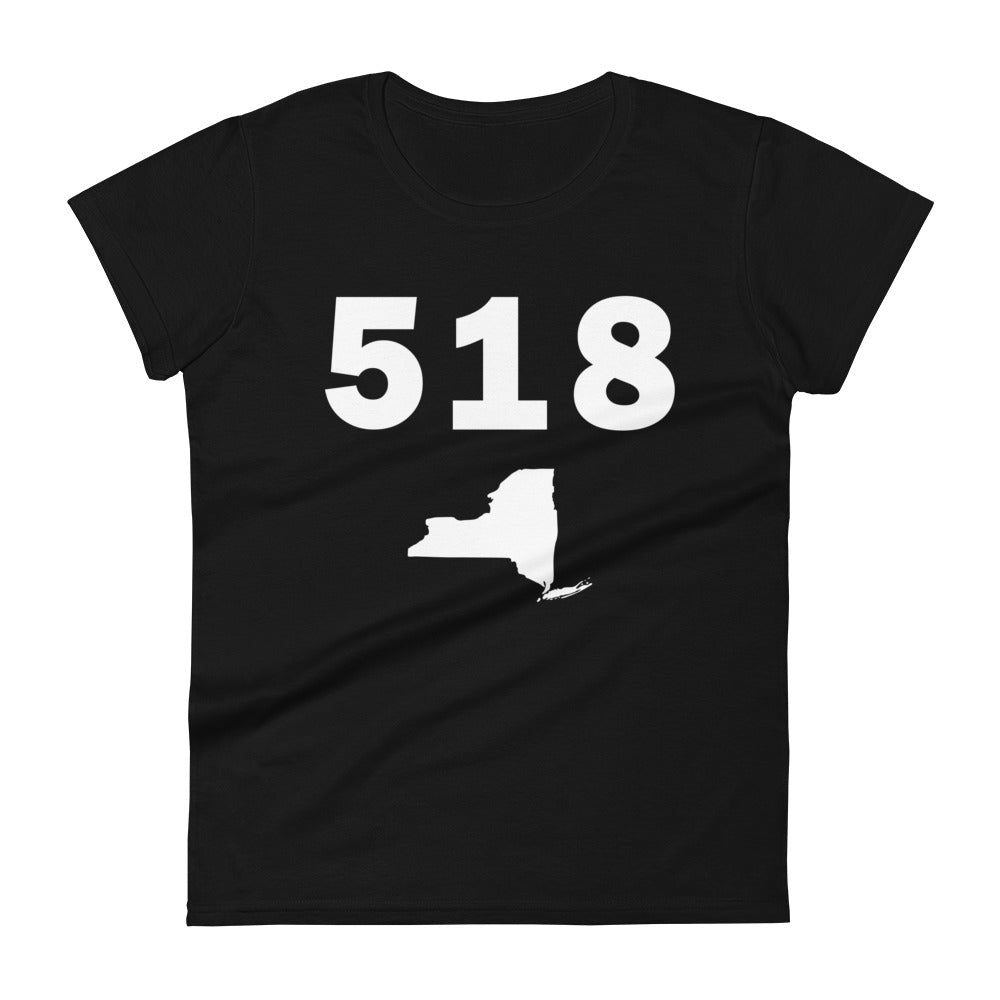 518 Area Code Women's Fashion Fit T Shirt