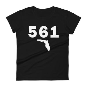 561 Area Code Women's Fashion Fit T Shirt