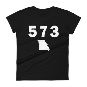 573 Area Code Women's Fashion Fit T Shirt