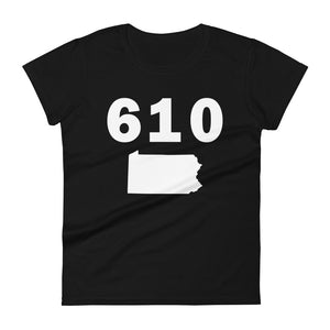 610 Area Code Women's Fashion Fit T Shirt