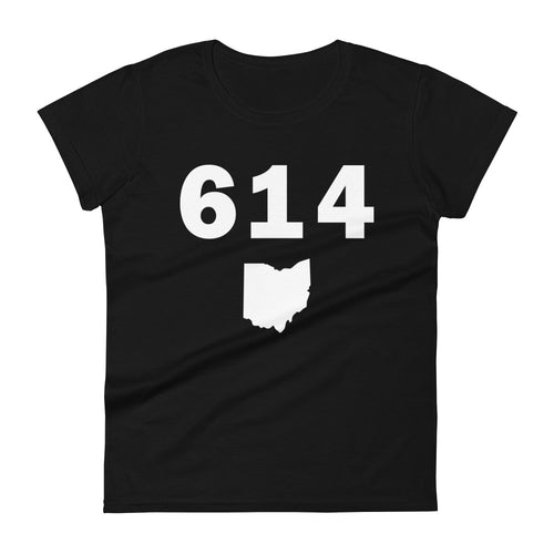 614 Area Code Women's Fashion Fit T Shirt