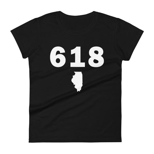 618 Area Code Women's Fashion Fit T Shirt