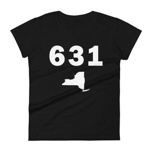 631 Area Code Women's Fashion Fit T Shirt