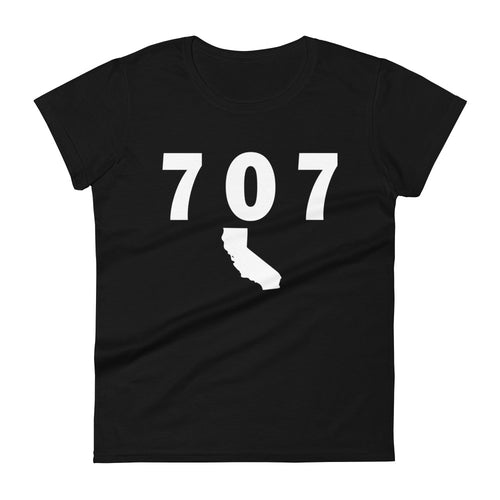 707 Area Code Women's Fashion Fit T Shirt