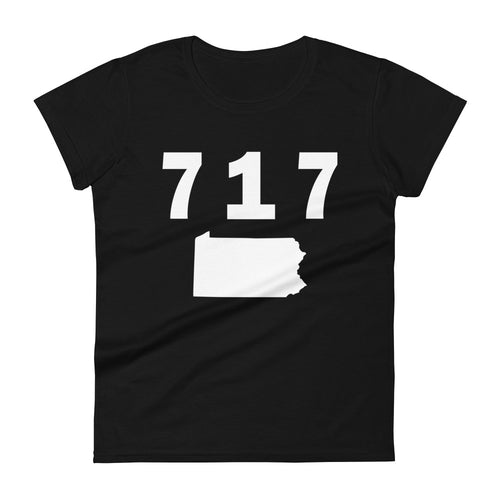 717 Area Code Women's Fashion Fit T Shirt