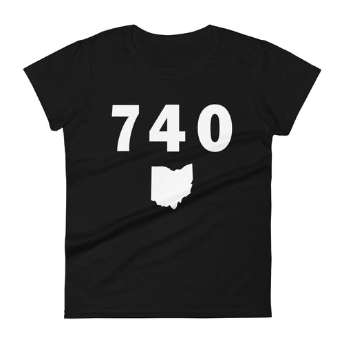 740 Area Code Women's Fashion Fit T Shirt