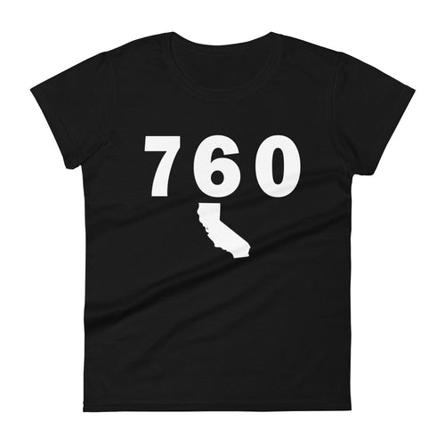 760 Area Code Women's Fashion Fit T Shirt