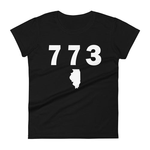 773 Area Code Women's Fashion Fit T Shirt