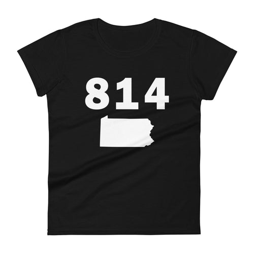 814 Area Code Women's Fashion Fit T Shirt