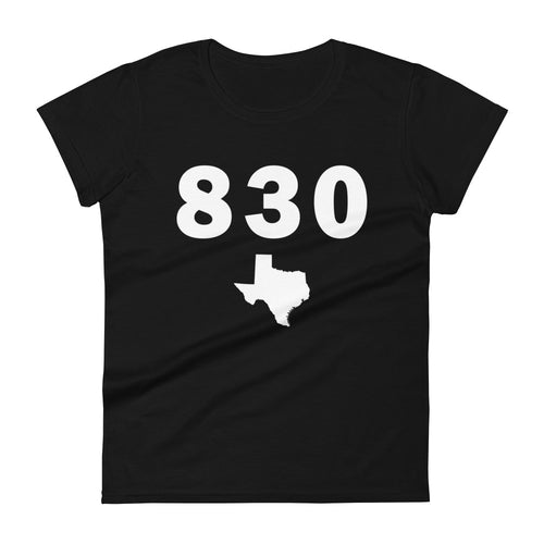 830 Area Code Women's Fashion Fit T Shirt