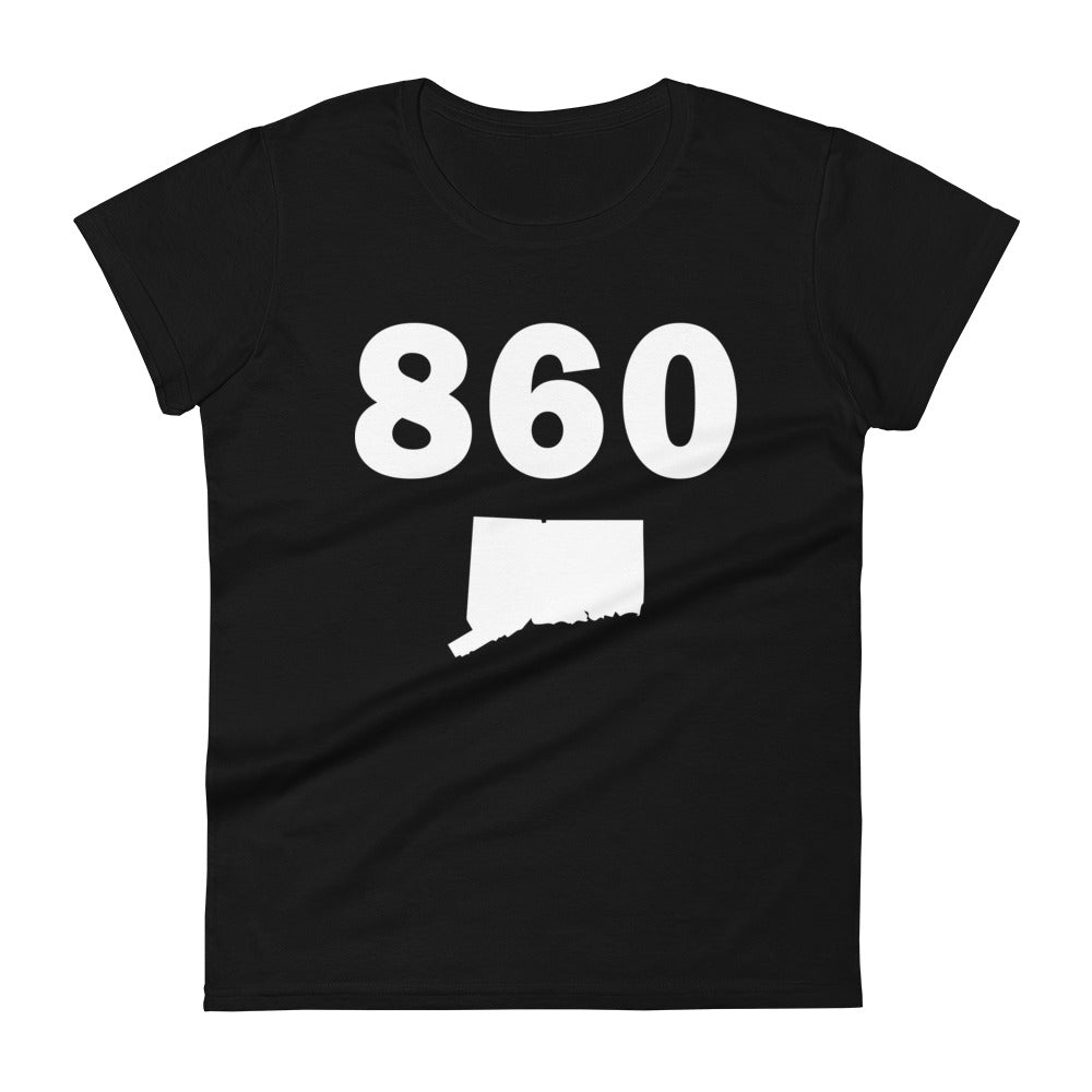 860 Area Code Women's Fashion Fit T Shirt