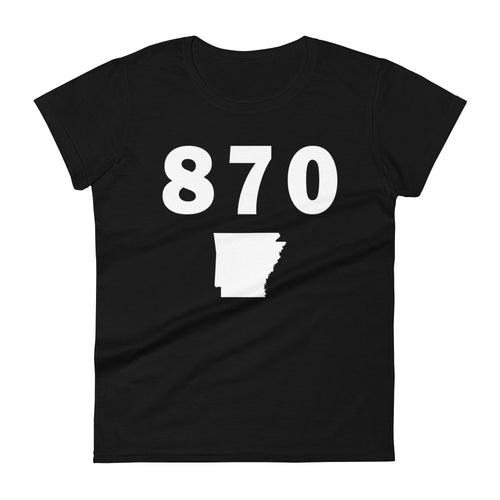 870 Area Code Women's Fashion Fit T Shirt