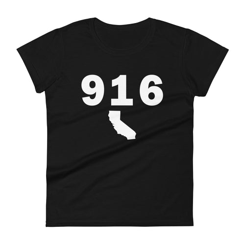 916 Area Code Women's Fashion Fit T Shirt