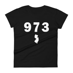 973 Area Code Women's Fashion Fit T Shirt