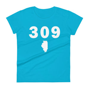 309 Area Code Women's Fashion Fit T Shirt