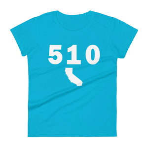 510 Area Code Women's Fashion Fit T Shirt