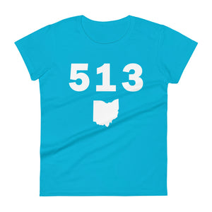 513 Area Code Women's Fashion Fit T Shirt