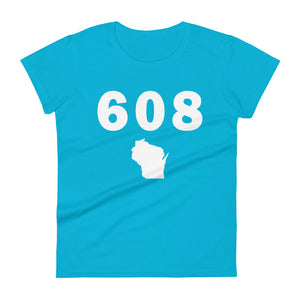 608 Area Code Women's Fashion Fit T Shirt