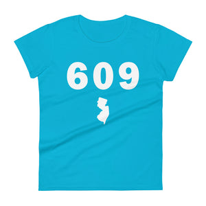 609 Area Code Women's Fashion Fit T Shirt