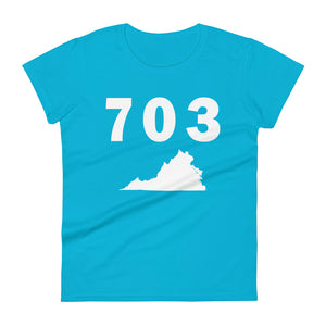 703 Area Code Women's Fashion Fit T Shirt