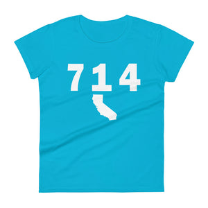 714 Area Code Women's Fashion Fit T Shirt