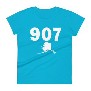 907 Area Code Women's Fashion Fit T Shirt
