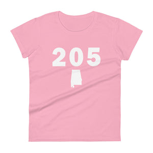 205 Area Code Women's Fashion Fit T Shirt