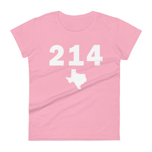 214 Area Code Women's Fashion Fit T Shirt