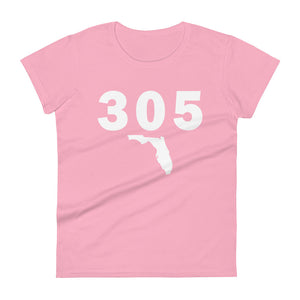 305 Area Code Women's Fashion Fit T Shirt