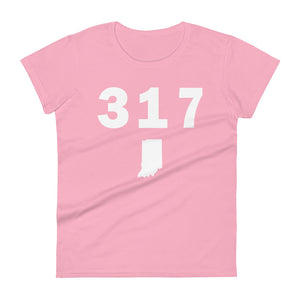 317 Area Code Women's Fashion Fit T Shirt