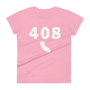 408 Area Code Women's Fashion Fit T Shirt