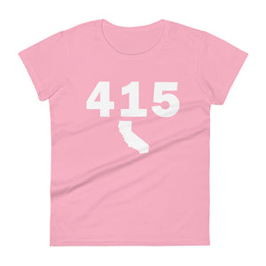 415 Area Code Women's Fashion Fit T Shirt