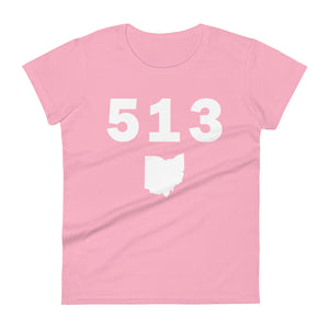 513 Area Code Women's Fashion Fit T Shirt