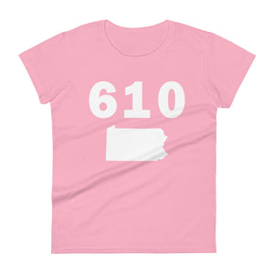 610 Area Code Women's Fashion Fit T Shirt