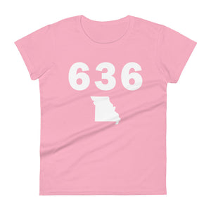 636 Area Code Women's Fashion Fit T Shirt