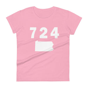 724 Area Code Women's Fashion Fit T Shirt