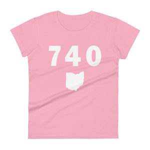 740 Area Code Women's Fashion Fit T Shirt