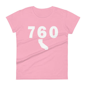 760 Area Code Women's Fashion Fit T Shirt