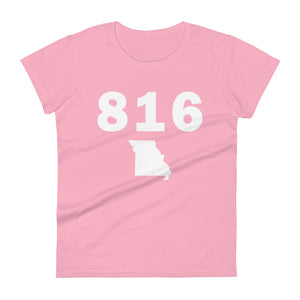 816 Area Code Women's Fashion Fit T Shirt