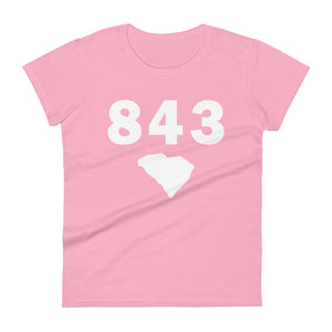 843 Area Code Women's Fashion Fit T Shirt