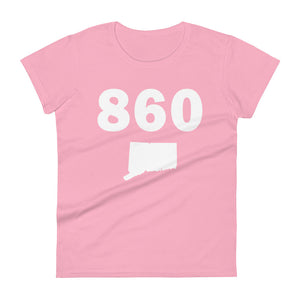 860 Area Code Women's Fashion Fit T Shirt