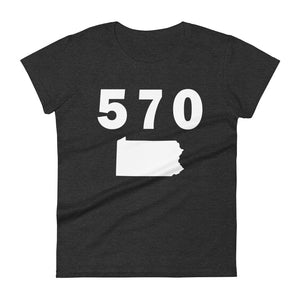 570 Area Code Women's Fashion Fit T Shirt