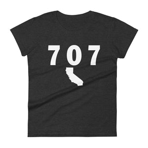 707 Area Code Women's Fashion Fit T Shirt