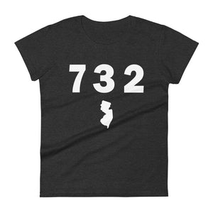 732 Area Code Women's Fashion Fit T Shirt
